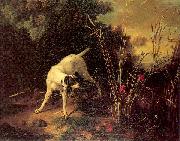 OUDRY, Jean-Baptiste A Dog on a Stand oil painting on canvas